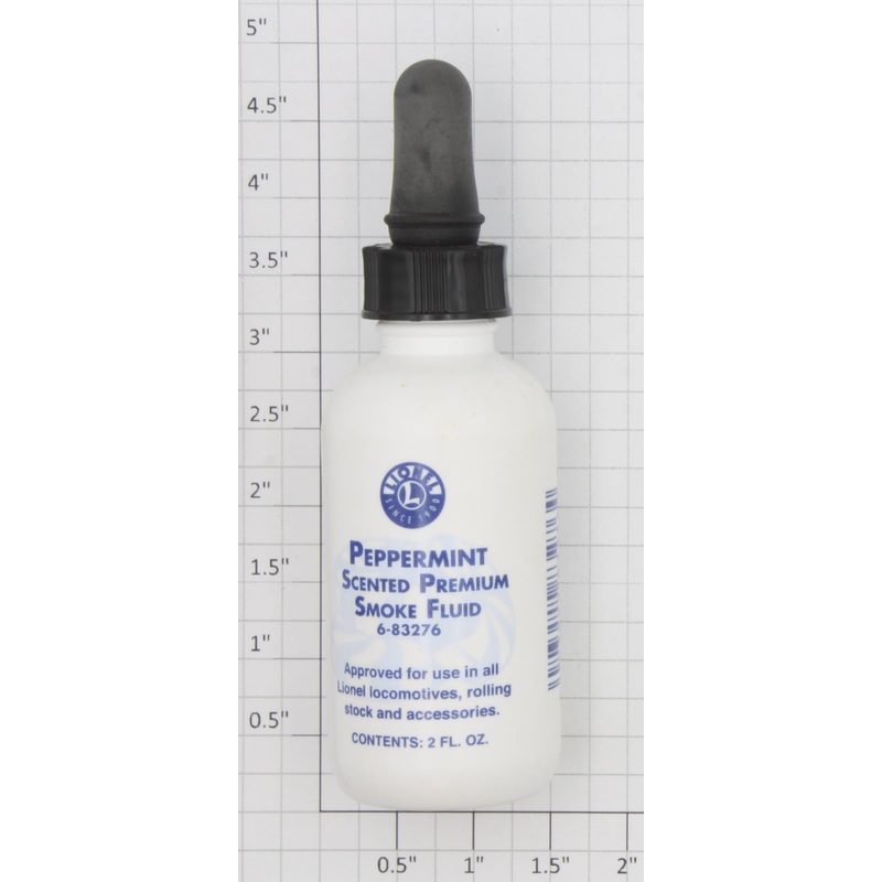 Lionel 6-83276 2oz Peppermint Scent Smoke Fluid Plastic Bottle w/ Eye Dropper