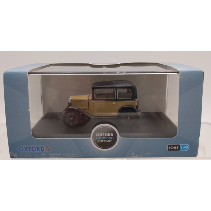 Oxford Diecast ASS001 1:43 Fawn & Black 1932 Austin Seven RN Saloon