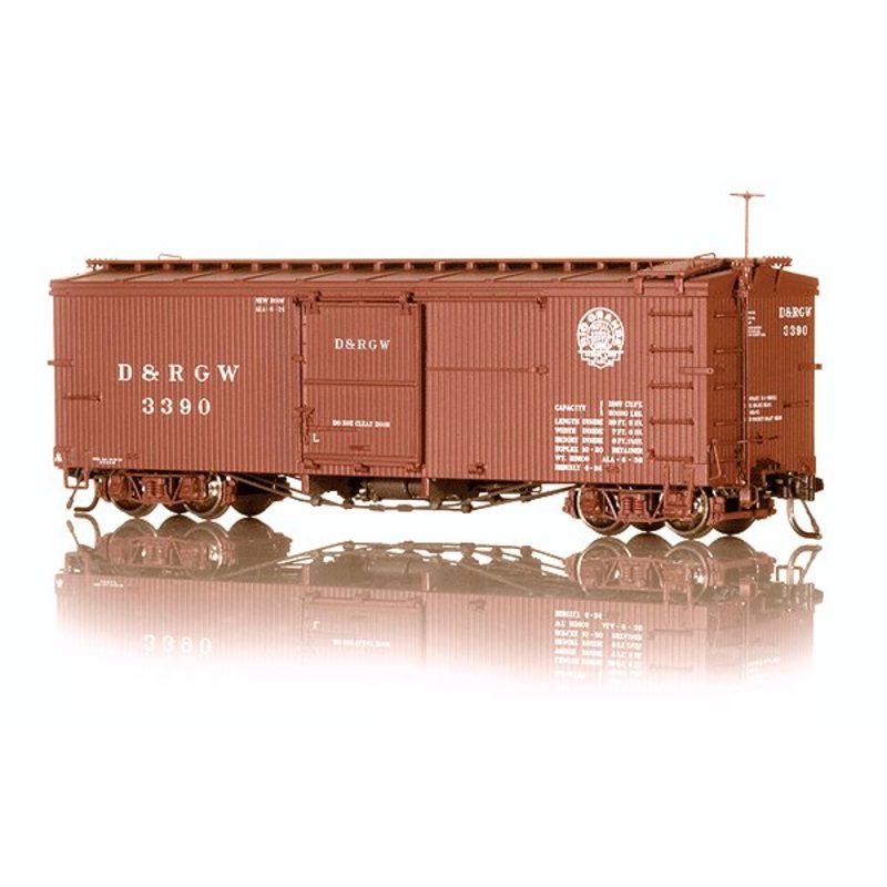 Blackstone Models 340113 HOn3 DRGW 3000 Series 30′ Boxcar #3390 LN/Box