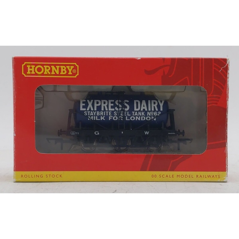 Hornby R6378 OO Express Dairy 6 Wheel Milk Tank Wagon LN/Box