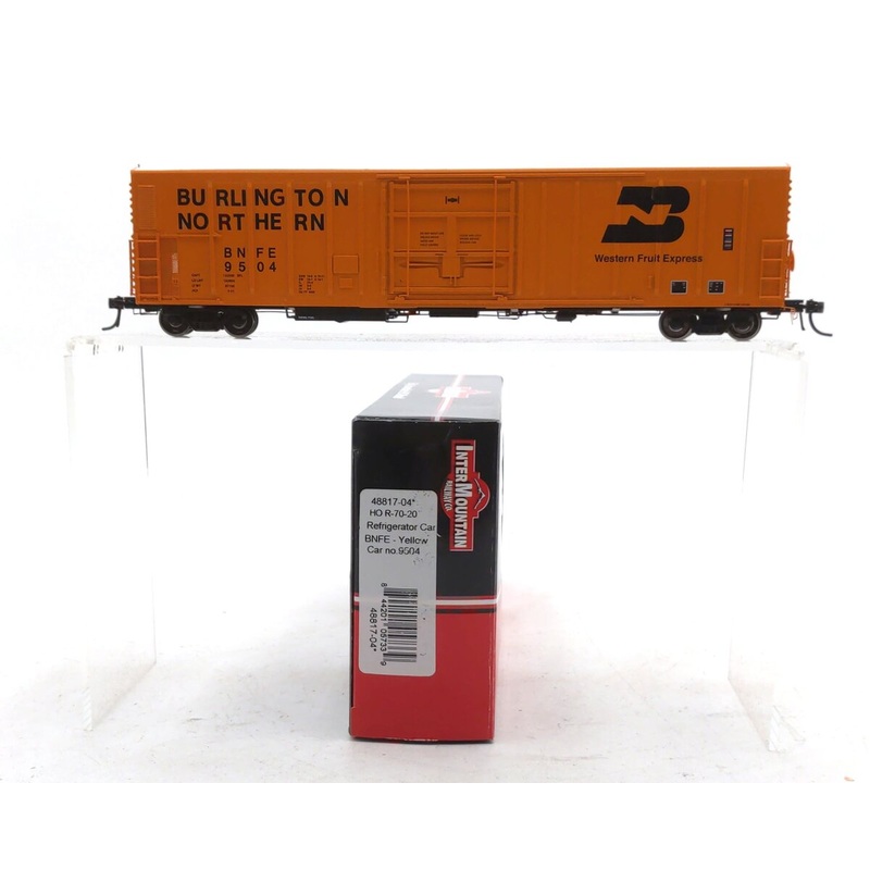 InterMountain 48817-04 HO Scale Burlington Northern Fruit Express Reefer #9504 LN/Box