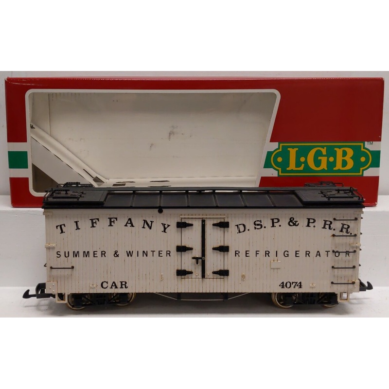 LGB 4074-B02 G Scale Denver, South Park and Pacific Reefer Car VG/Box