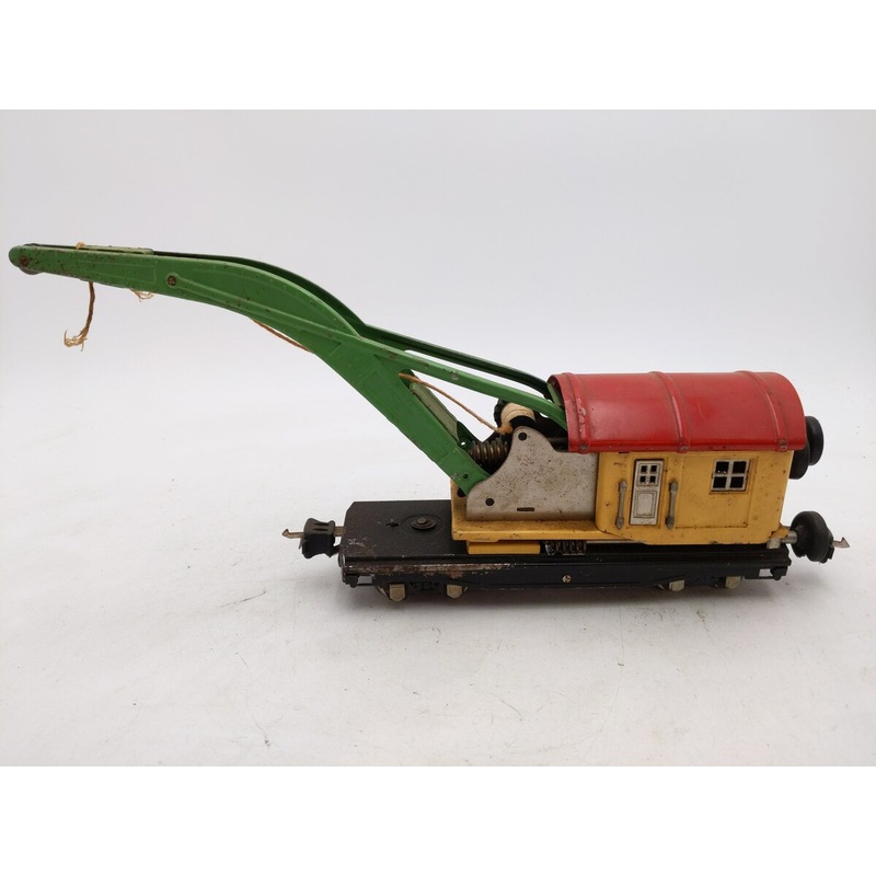 Lionel 2810 Vintage O Prewar Yellow/Red Crane Car