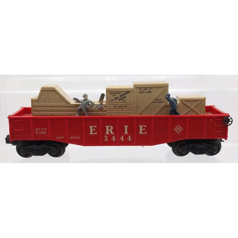 Lionel 3444 Vintage O Gauge Erie Operating Cop & Hobo Car EX