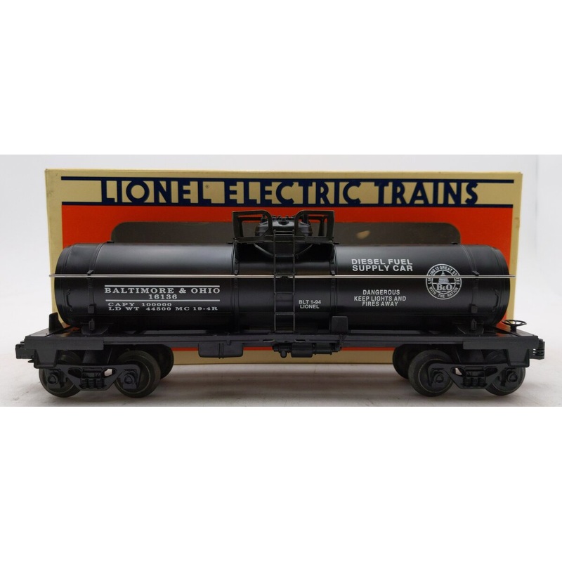 Lionel 6-16136 O Gauge Baltimore and Ohio Single Dome Tank Car LN/Box