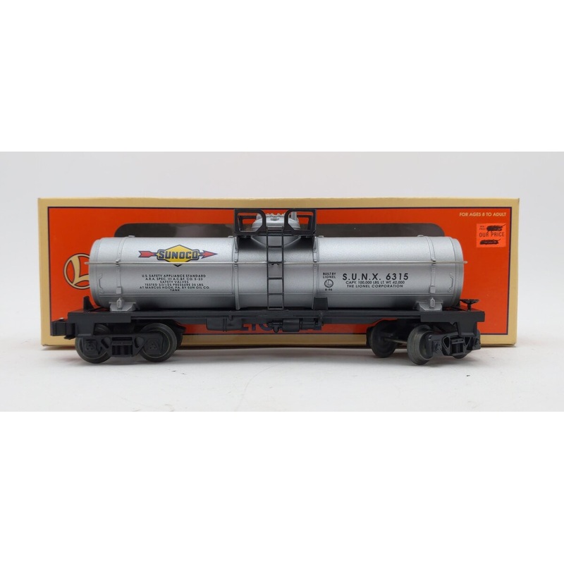 Lionel 6-16150 O Gauge Sunoco Single Dome Tank Car #6315 VG/Box