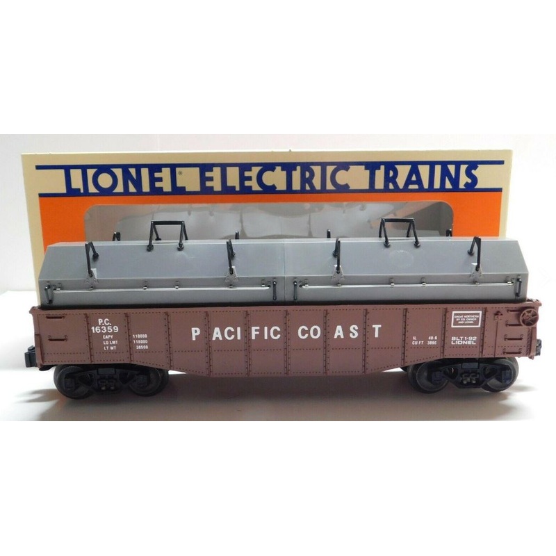 Lionel 6-16359 O Gauge Pacific Coast Gondola with Coil Covers LN/Box