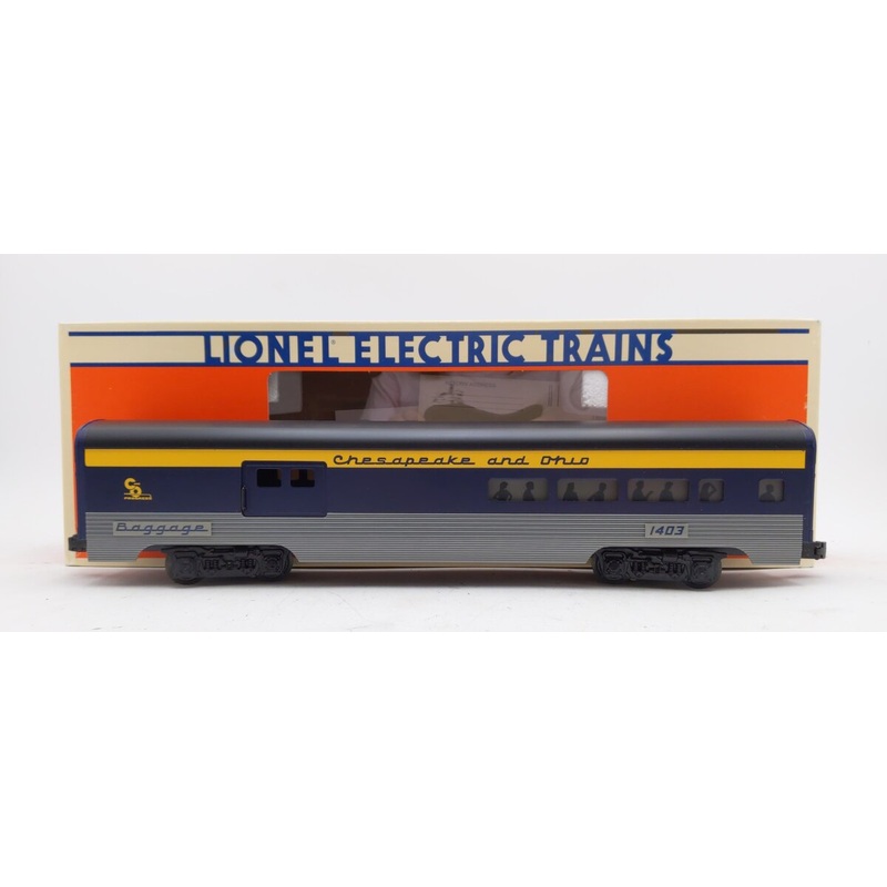 Lionel 6-19145 O Gauge Chesapeake & Ohio Aluminum Combine Car #1403 VG/Box
