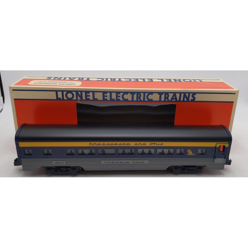 Lionel 6-19148 O Chesapeake & Ohio Aluminum Chessie Club Passenger Car #1903 EX/Box