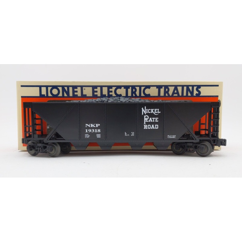 Lionel 6-19318 O Gauge Nickel Plate Road Quad Hopper w/ Coal Load EX/Box