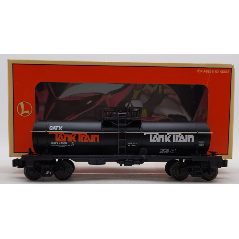 Lionel 6-26103 O Gauge GATX Tank Train Single Dome Tank Car VG/Box