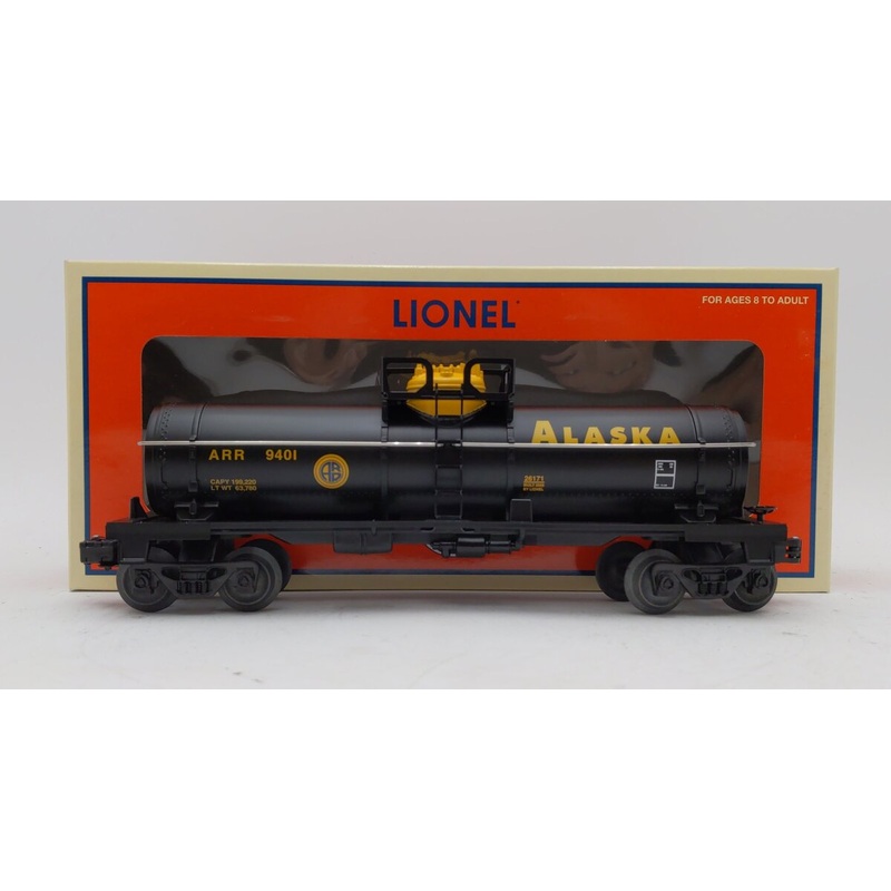 Lionel 6-26171 O Gauge Alaska Single Dome Tank Car #9401 EX/Box