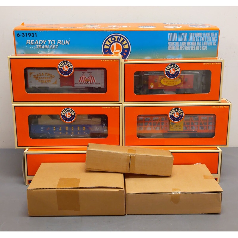 Lionel 6-31931 Ballyhoo Brothers Circus O Gauge Steam Train Set MT/Box