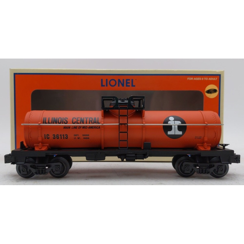 Lionel 6-36113 O Gauge Illinois Central Single Dome Tank Car LN/Box