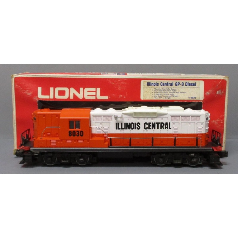 Lionel 6-8030 O Gauge Illinois Central GP-9 Diesel Locomotive #8030 EX/Box