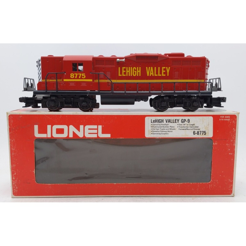 Lionel 6-8775 Lehigh Valley GP-9 Powered Diesel Locomotive EX/Box