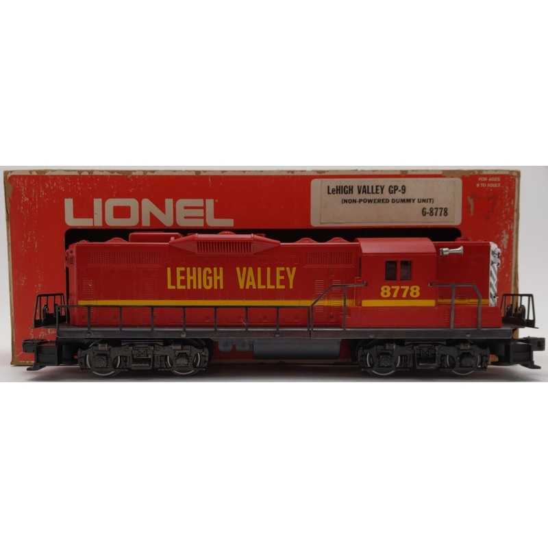 Lionel 6-8778 O Gauge Lehigh Valley GP-9 Non-Pwd. Diesel Locomotive EX/Box
