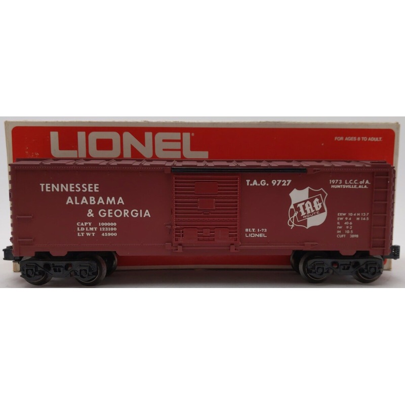 Lionel 6-9727 O Gauge LCCA Tennessee Alabama & Georgia Boxcar VG/Box