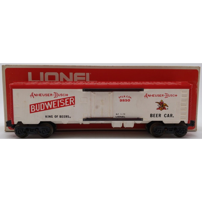 Lionel 6-9850 O Gauge Budweiser Beer Billboard Reefer VG/Box