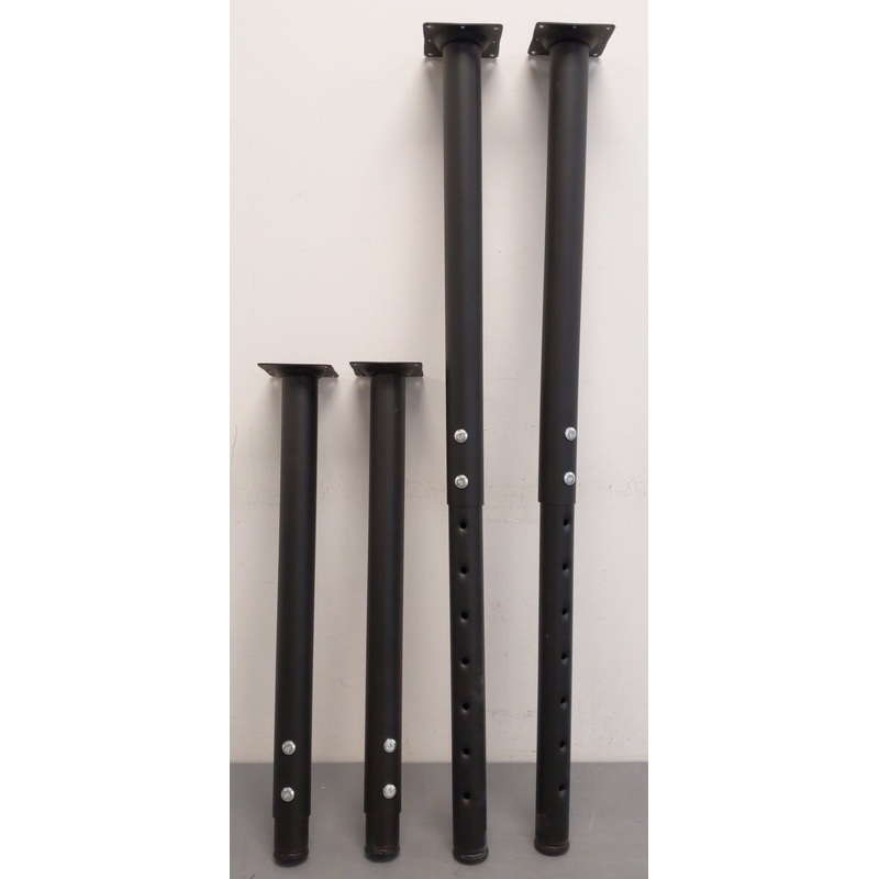 Adjustable Metal Table / Desk Legs 22-36 inch Height (4 Pieces) EX