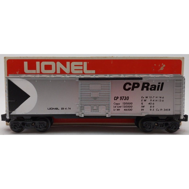 Lionel 6-9730 O Gauge CP Rail Boxcar EX/Box