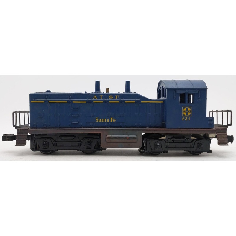 Lionel 634 Vintage O Santa Fe NW-2 Diesel Switcher Locomotive w/o Weight VG