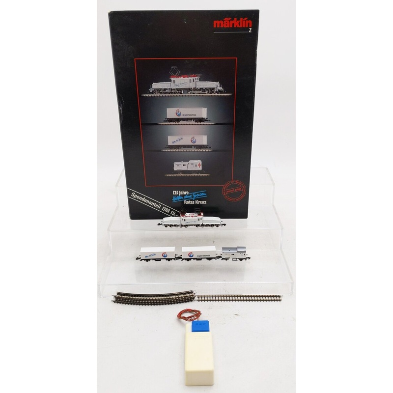Marklin 8114 125 Z Scale 125 Years of Red Cross Electric Freight Train Set VG/Box