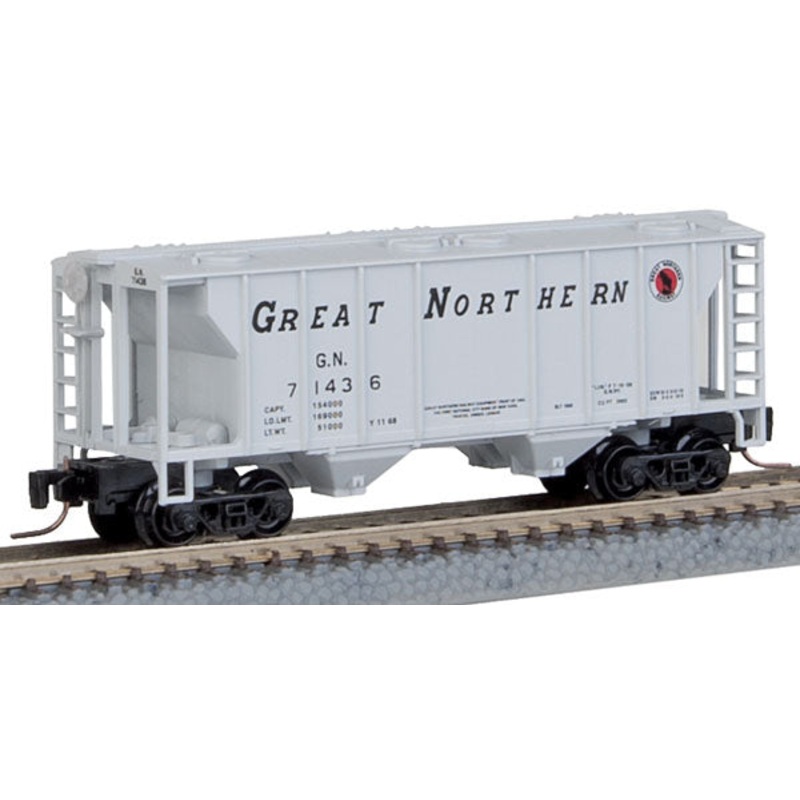 Micro-Trains 53100220 Z Great Northern PS-2 70-Ton 2-Bay Covered Hopper #71436 LN/Box