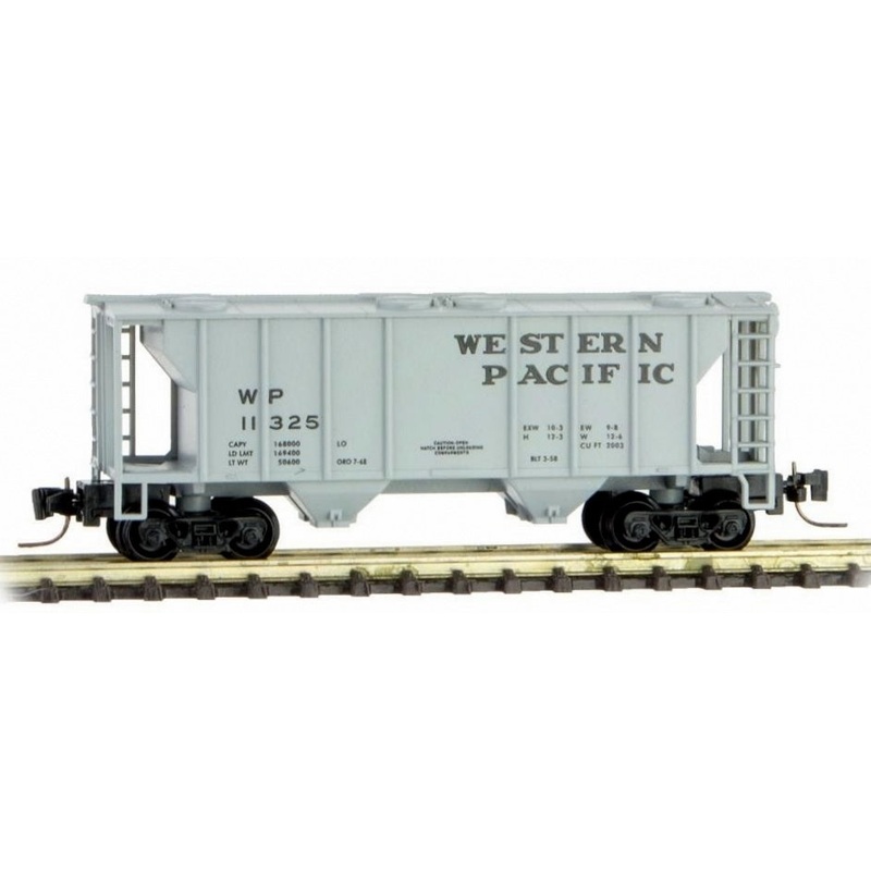 Micro-Trains 53100252 Z Western Pacific 2-Bay Covered Hopper #11325 LN/Box
