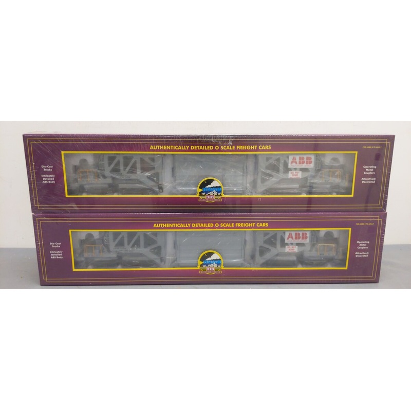MTH 20-98291 ABB Schnabel Flatcars w/Transformer (Pack of 2) MT/Box
