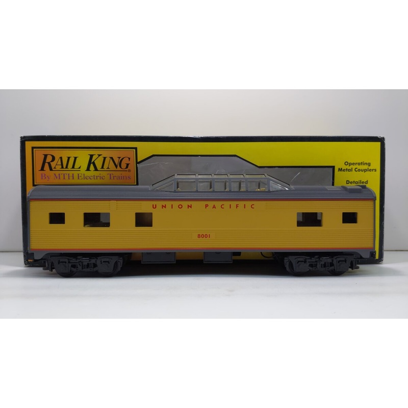 MTH 30-6032 O Gauge Union Pacific O27 Streamlined Vista Dome Car #8001 EX/Box