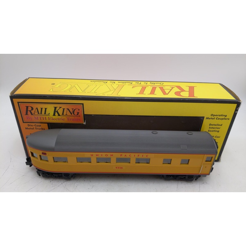 MTH 30-6033 O Gauge Union Pacific Streamlined Observation Car #9356 EX/Box