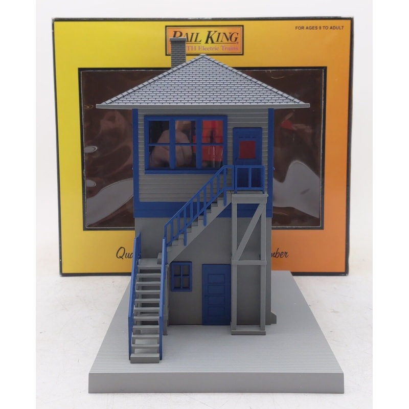 MTH 30-9011 O Gauge Gray & Blue Switch Tower LN/Box