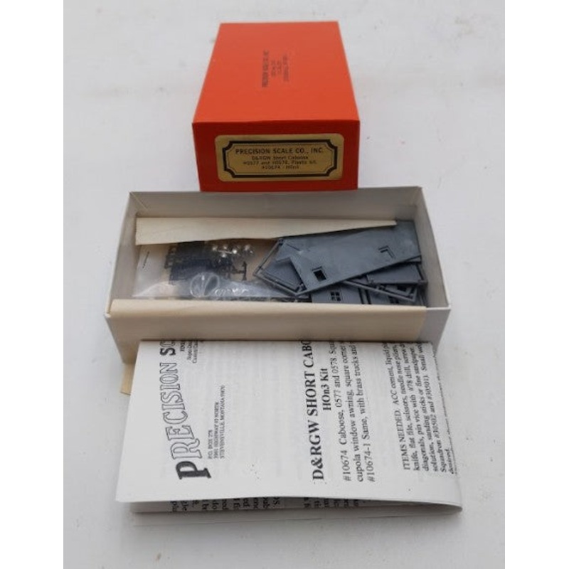Precision Scale Company 10674 Denver & Rio Grande Western Short Caboose Kit LN/Box