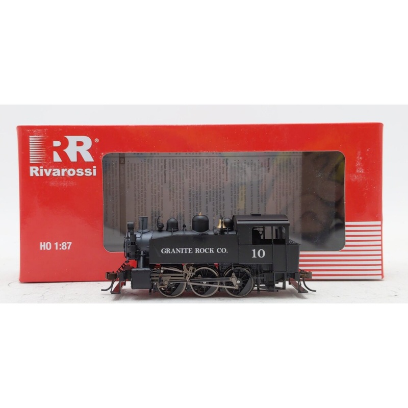 Rivarossi HR2523 HO Granite Rock Co. Class S-100 0-6-0 Steam Locomotive NIB