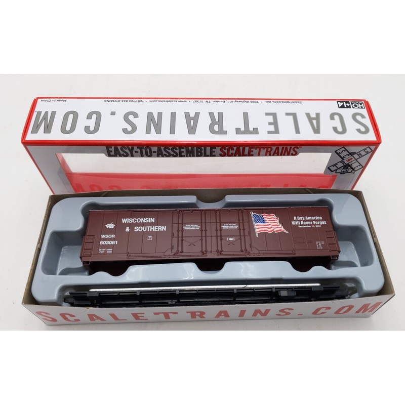 Scale Trains SXT1118 HO Wisconsin & Southern Double 8′ Plug Door Boxcar #503081 LN/Box