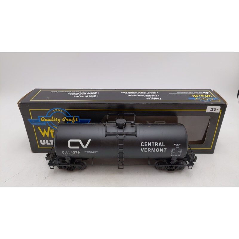 Weaver U1329LD O Gauge Central Vermont Tank Car #4279 EX/Box