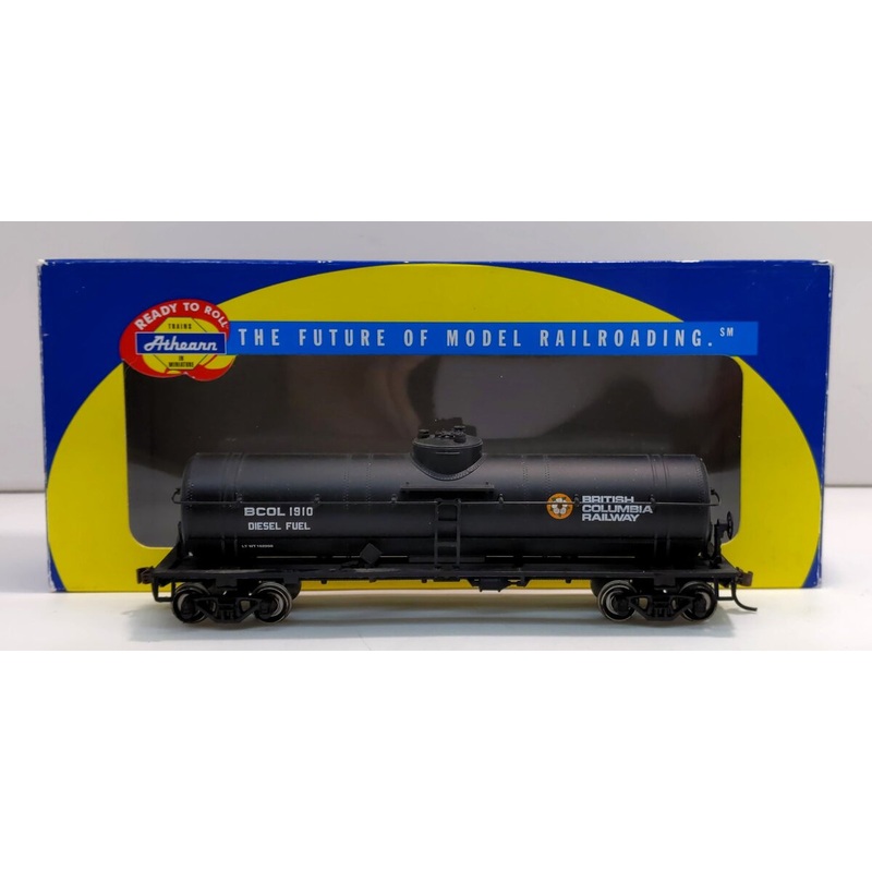 Athearn 73195 HO Scale British Columbia Railway Single Dome Tank Car #1910 LN/Box