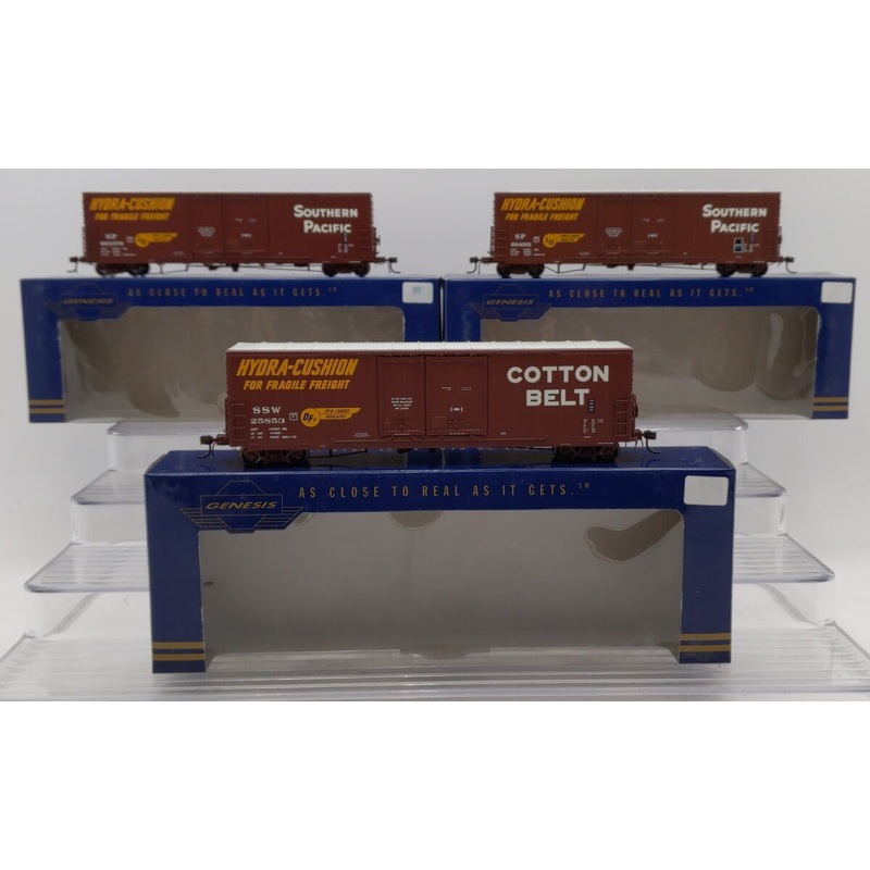 Athearn Assorted HO 50Ft. PC&F Box Cars [3]: #25853, 694001, 693376 LN/Box