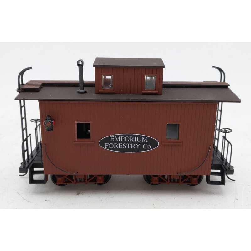 Bachmann 27799 On30 Emporium Forestry 8-Wheel Bobber Caboose w/Lights (Custom) VG