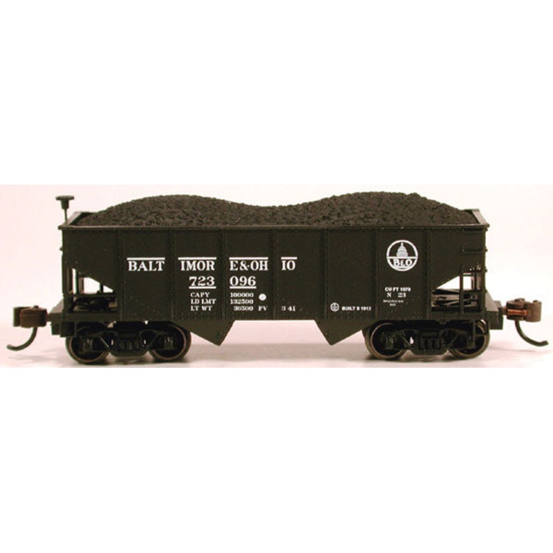 Bowser 37716 N Scale Baltimore & Ohio GLa Open Hopper w/ Coal Load #723096 LN/Box