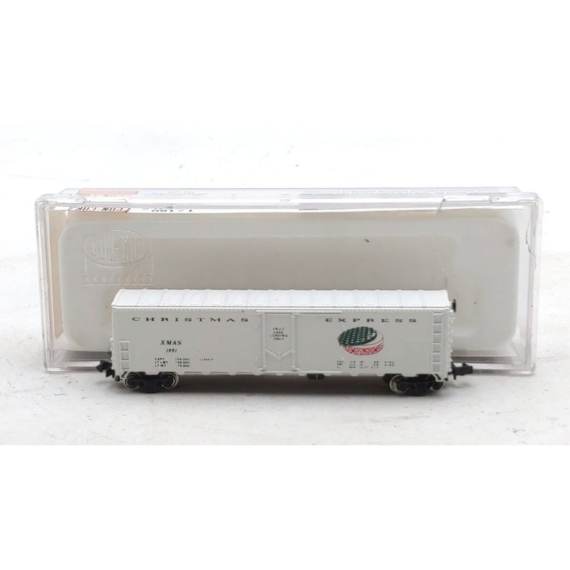 Con-Cor 0001-008714 N Scale XMAS Fruitcake Express Collector’s Reefer Car EX/Box