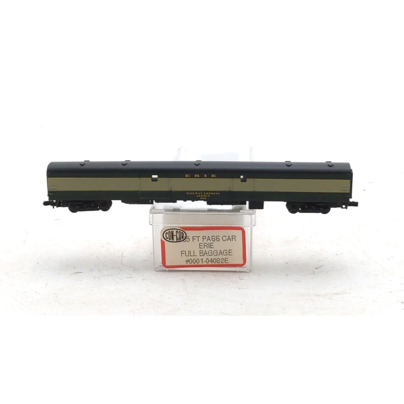 Con-Cor 0001-04082E N Scale Erie Railway Express Agency 85′ Baggage Car #609 LN/Box