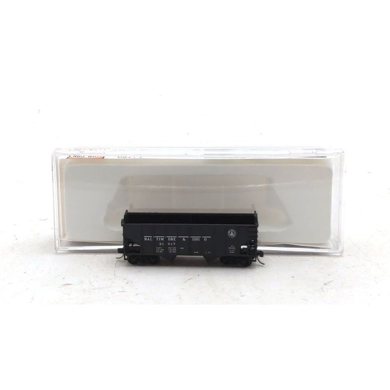 Con-Cor 001-556501-1 N Scale Baltimore & Ohio 70 Ton 2-Bay Hopper #21017 EX/Box