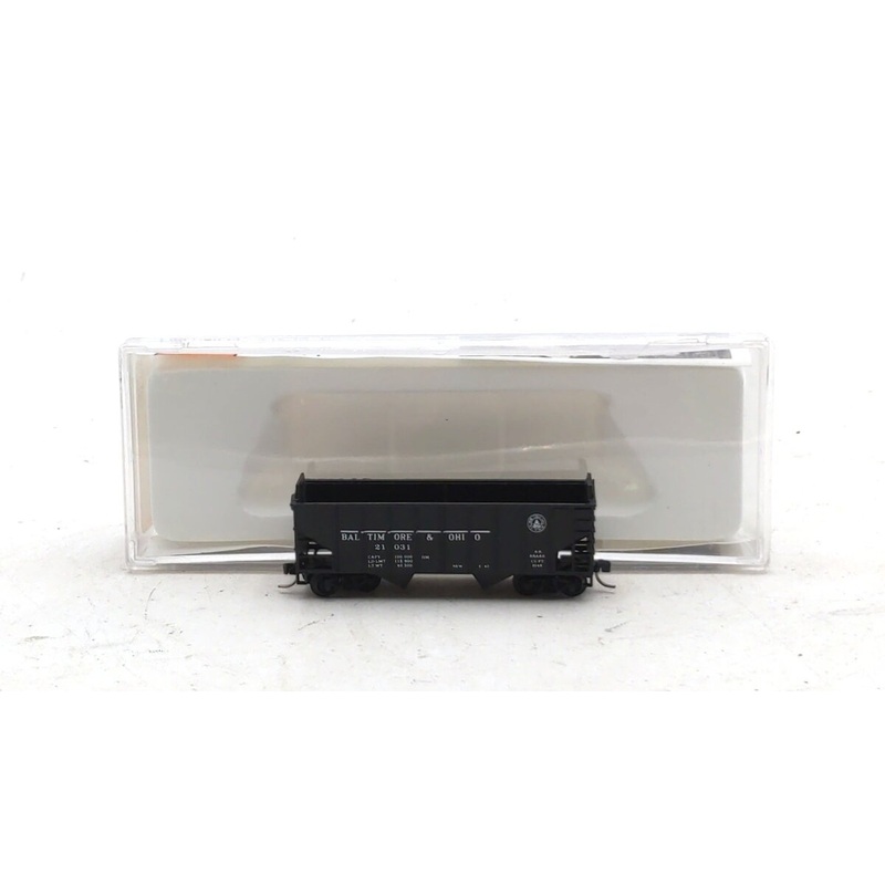 Con-Cor 001-556501-5 N Scale Baltimore & Ohio 70 Ton 2-Bay Hopper #21031 EX/Box