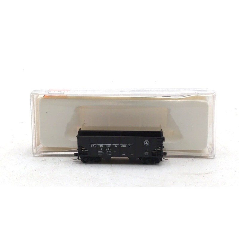 Con-Cor 001-556501-6 N Scale Baltimore & Ohio 70 Ton 2-Bay Hopper #21234 EX/Box