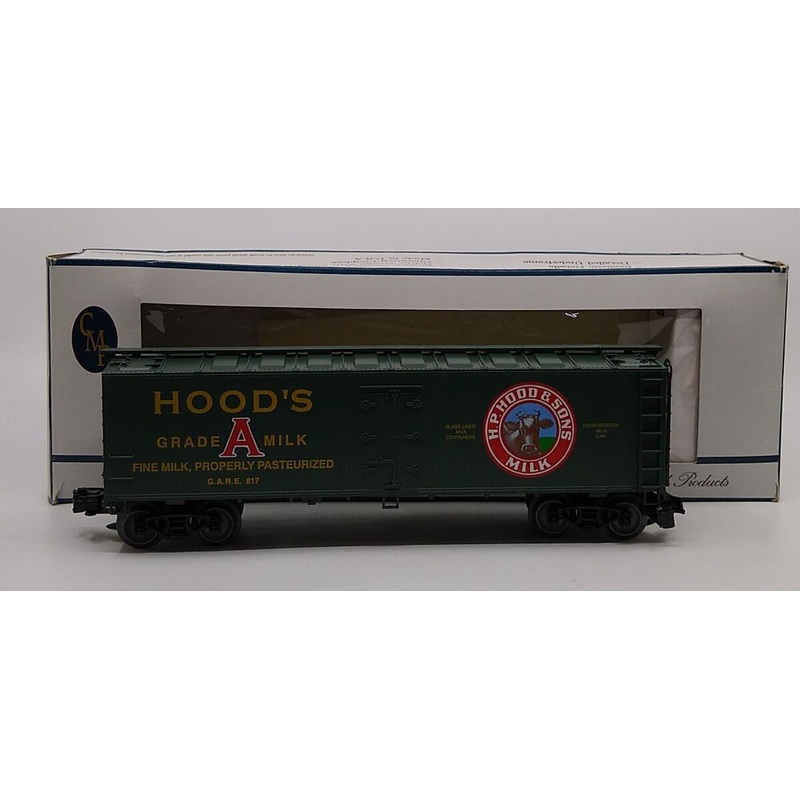 Crown Model Products R-8002 O Gauge Hood’s Milk Refrigerator Car # 817 EX/Box
