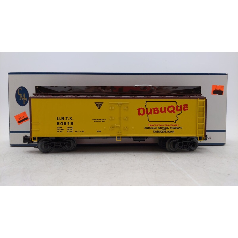 Crown R-2008 O Gauge Dubuque Meats Reefer Car #64919 EX/Box