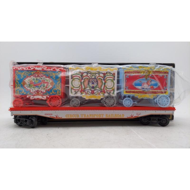 K-Line K-69009 O Circus Flatcar with 3 Circus Wagons EX/Box
