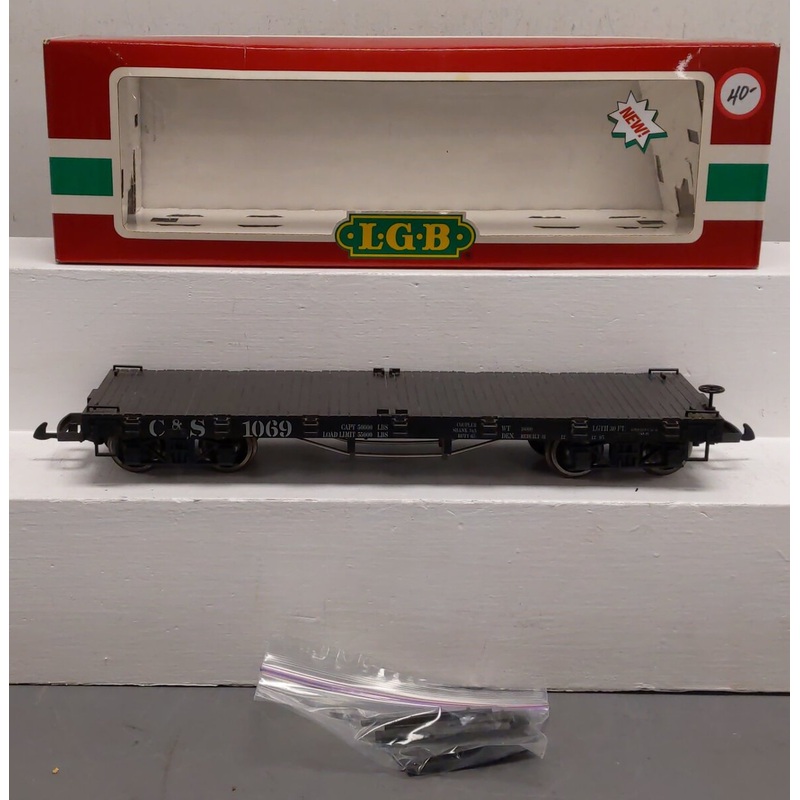 LGB 42690 Colorado and Southern Flatcar (Metal Wheels) EX/Box